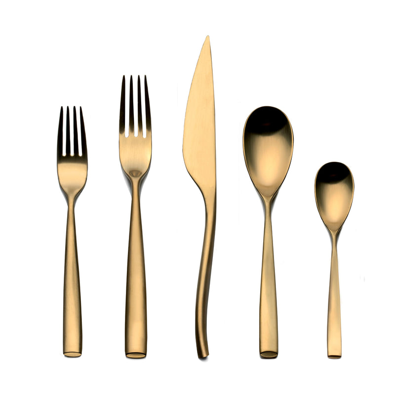 Mepra – Arte Ice Gold – 20-Piece Flatware Set
