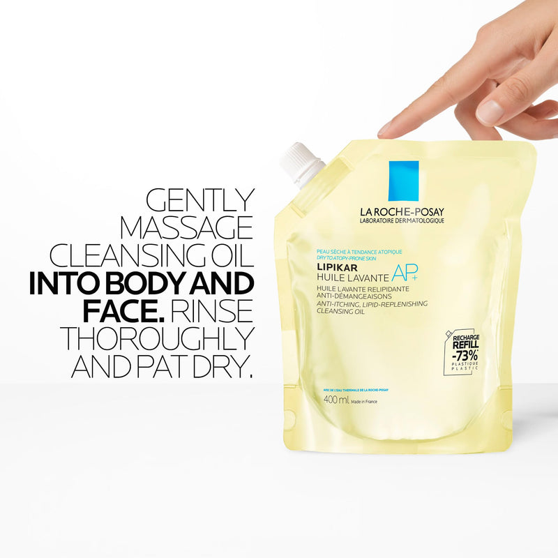 La Roche-Posay - Lipikar Oil AP+ - Cleansing Oil Refill - 400 mL