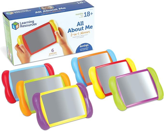 Learning Resources - All About Me 2-in-1 Mirrors (6 Pc)