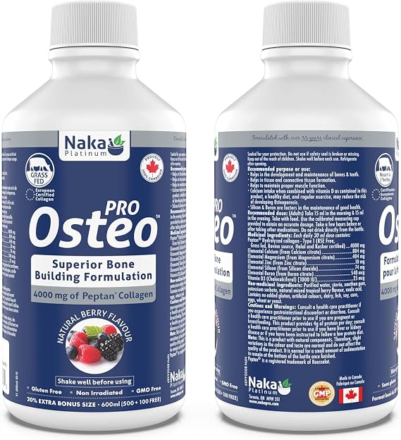Naka Platinum - Pro Osteo 600 mL Liquid New Price Nov 2021
