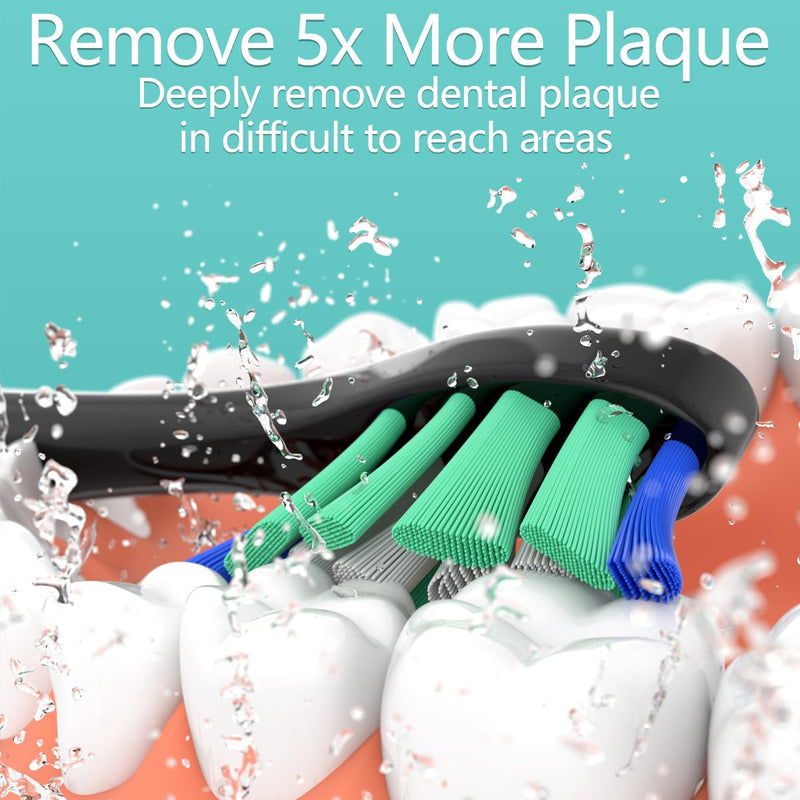 Cusnikelo Replacement Brush Heads Compatible with Philips Sonicare, 16 Pack
