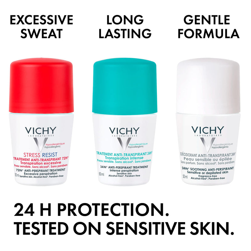 Vichy Stress Resist Antiperspirant Roll-On, 50 mL