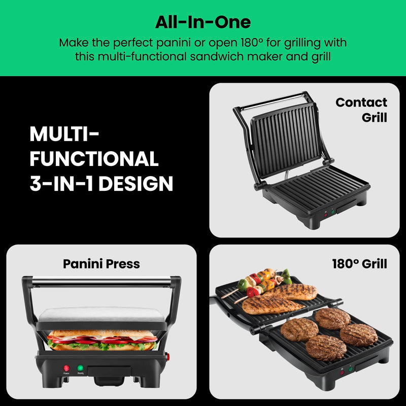 Chefman 4-Slice Panini Press and Grill