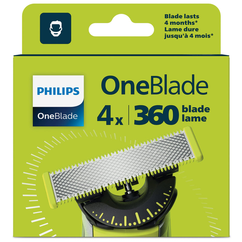 Philips OneBlade 360 Replacement Blades QP440/50, 4 Pack
