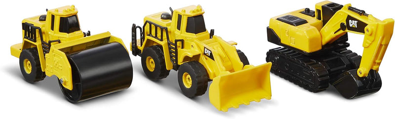 CAT - Jouets de construction, lot de 3 véhicules en métal moulé sous pression