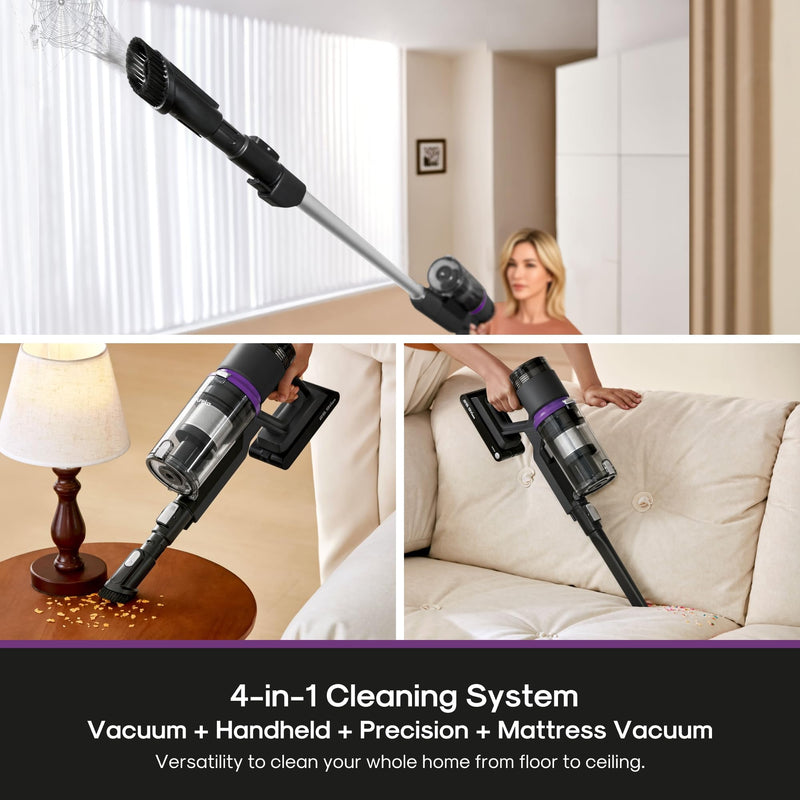 Eureka - ReactiClean NEC410BK - Cordless Stick Vacuum - Black