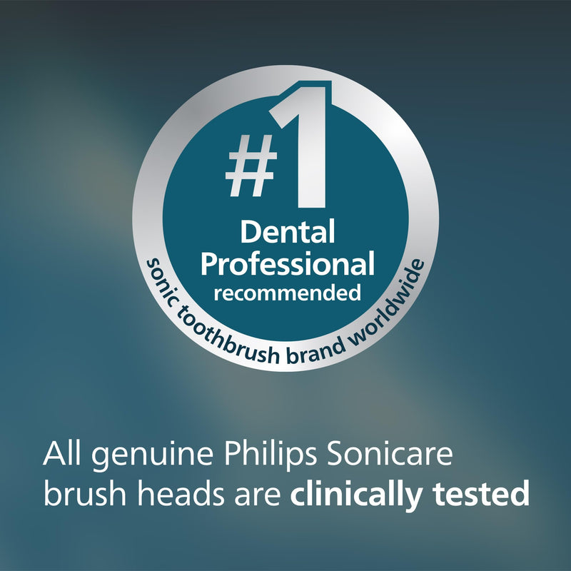 Philips Sonicare W DiamondClean Heads HX6062/95, Black, 2 Pack