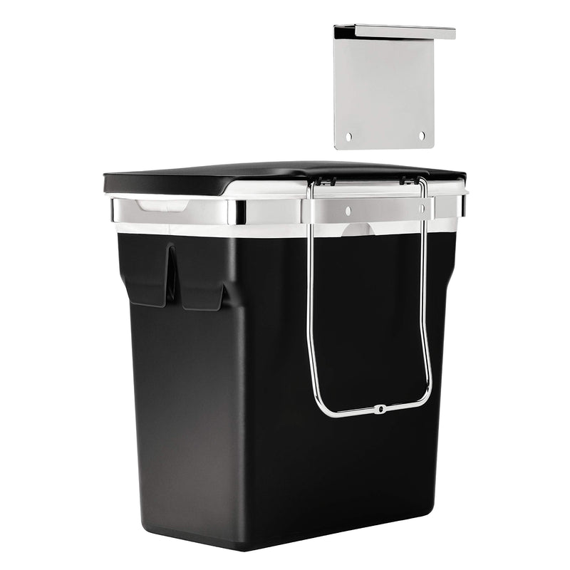 simplehuman In-Cabinet Trash Can CW1643, 10 L, Black