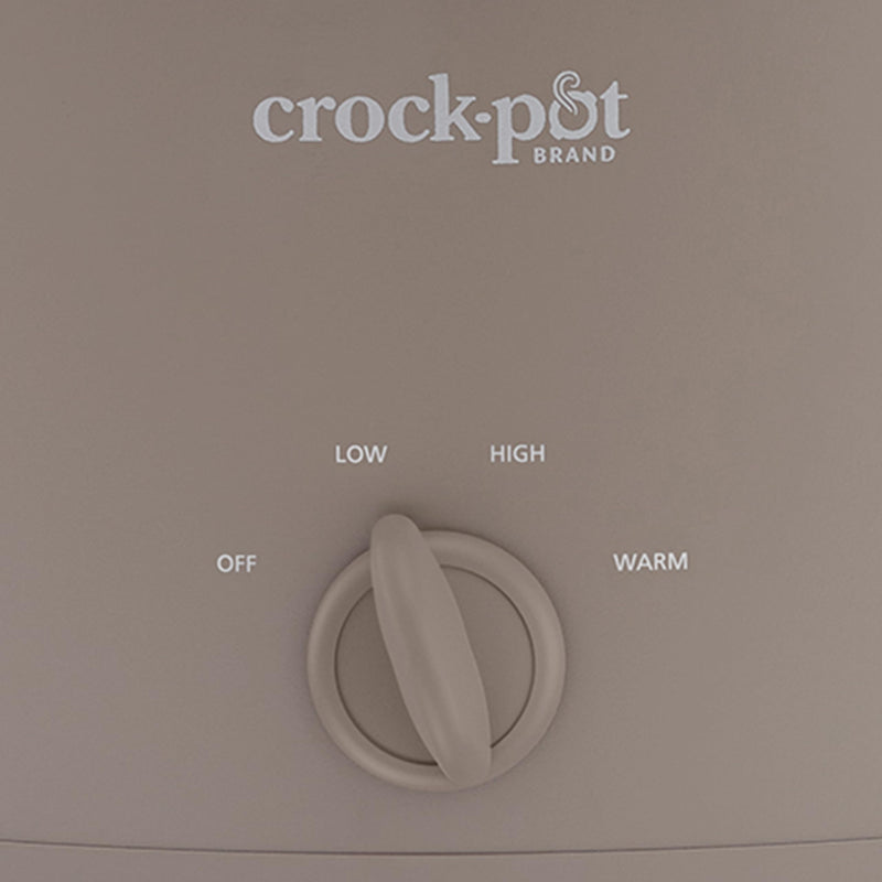 Crock-Pot Design Series 2218652 6 qt Slow Cooker, Alpaca Brown