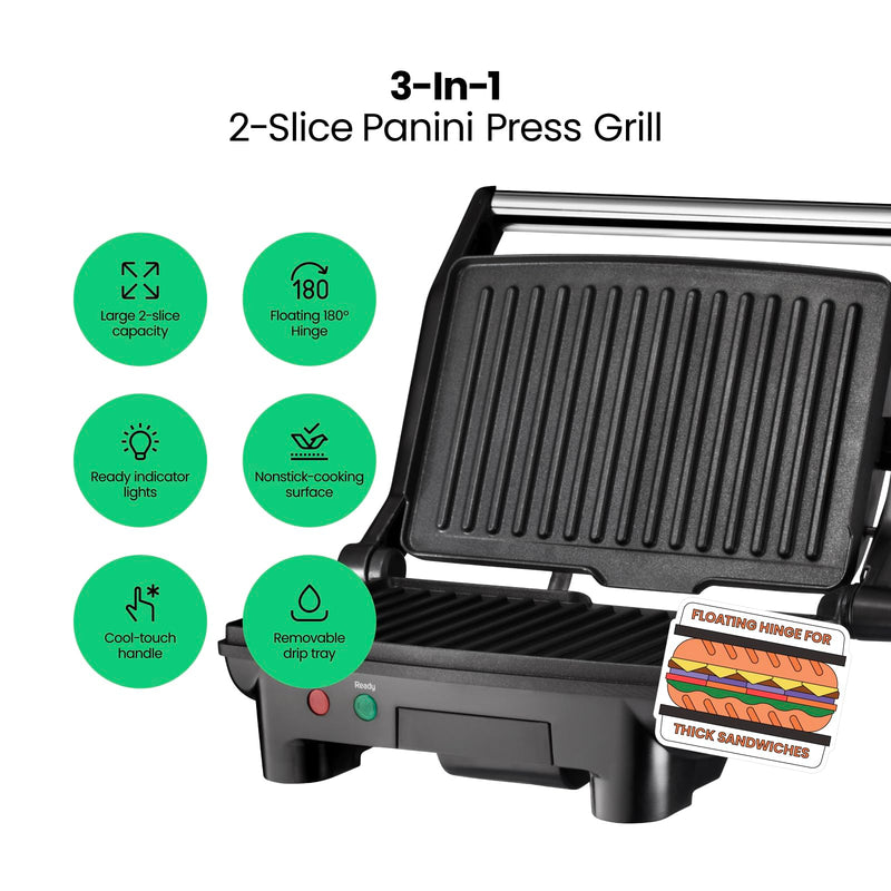 Chefman RJ02-180 Panini Press and Grill