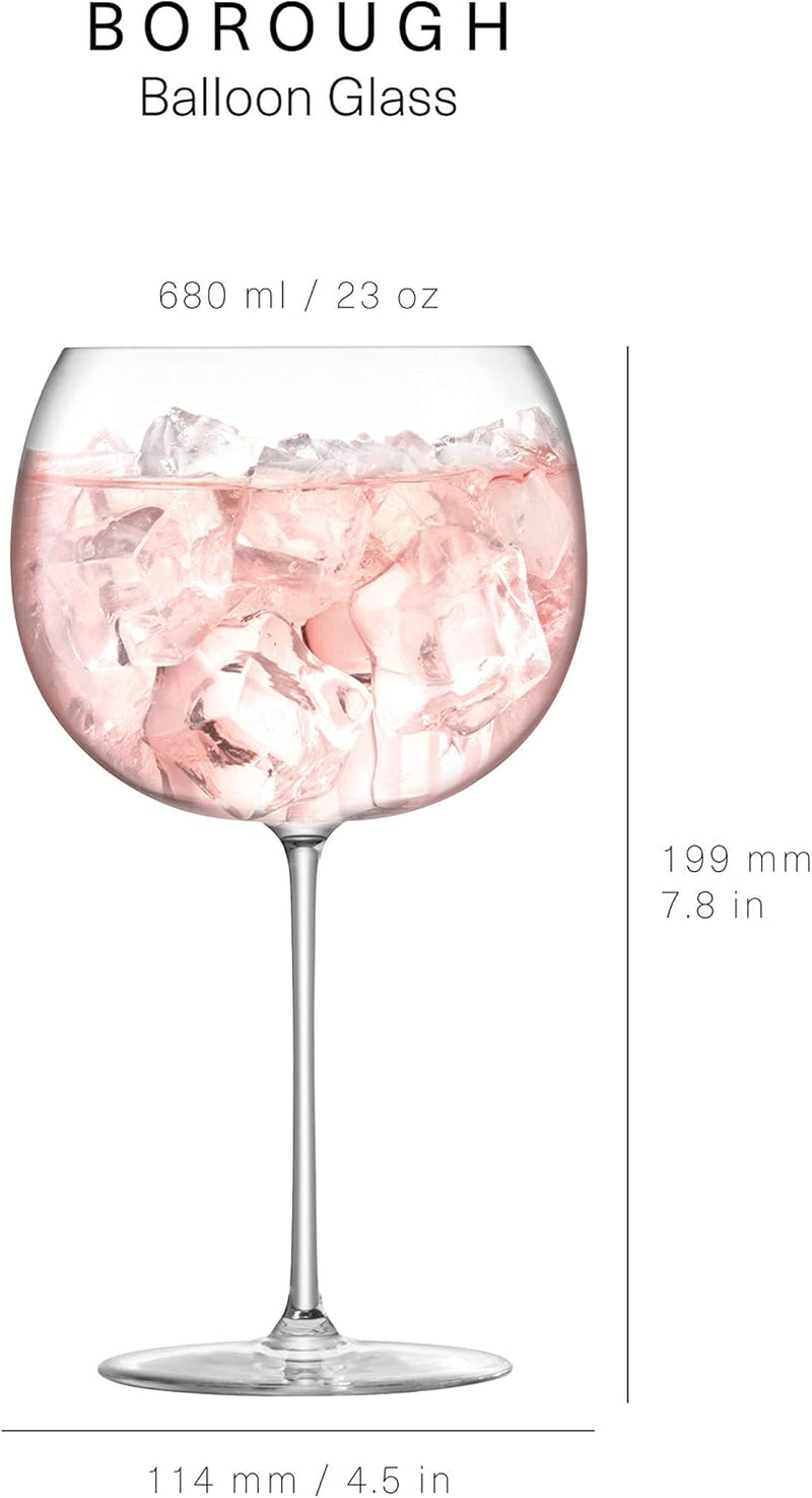 LSA - Borough - Balloon Glasses (Set of 4) | 680 mL