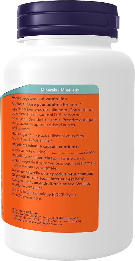 Now - Zinc Picolinate 25MG 100VCAP