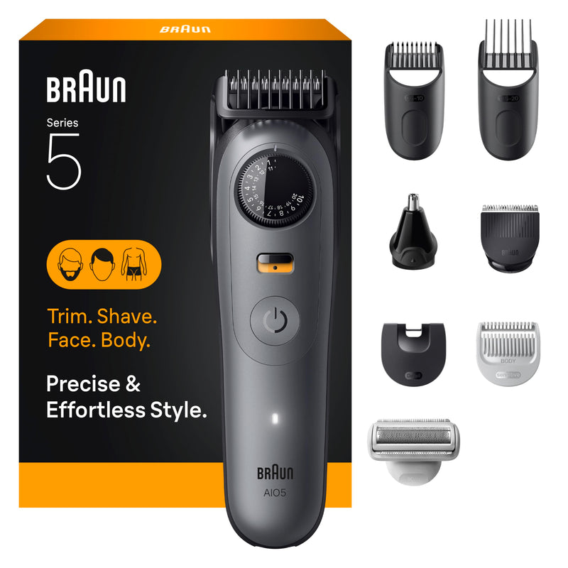Braun All-in-One Series 5 AIO5510 Trimmer Kit, Grey