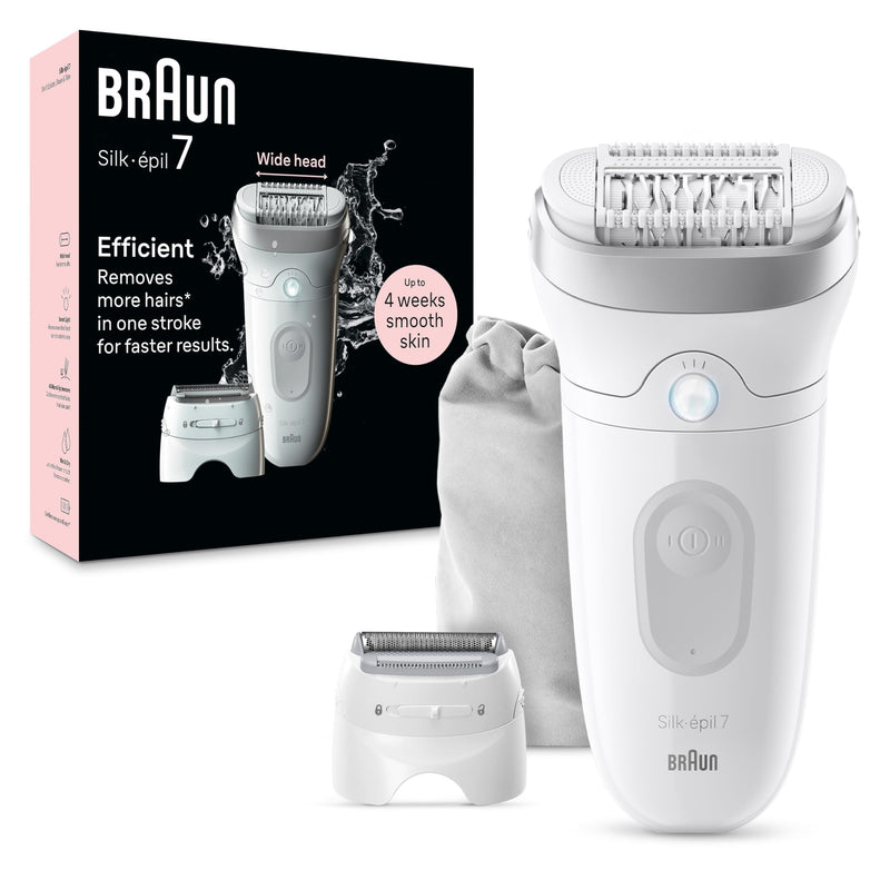 Braun Silk·épil 7 SE7-041 Wet & Dry Epilator, Silver