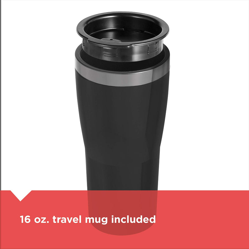 BLACK+DECKER - CM618C - Single-Serve Coffee Maker with Travel Mug | 16 oz / 473 mL