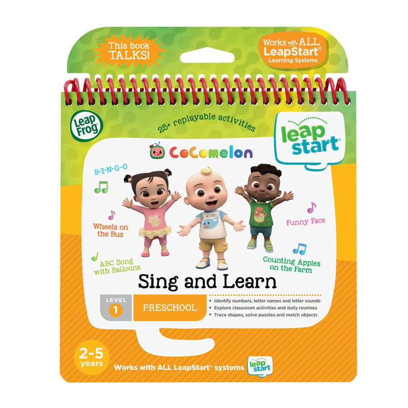 LeapFrog - LeapStart Preschool (Level 1) - CoComelon Sing and Learn Activity Book (English Version)