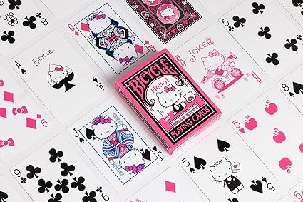United States Playing Card - Bicycle - Hello Kitty - Black and Pink