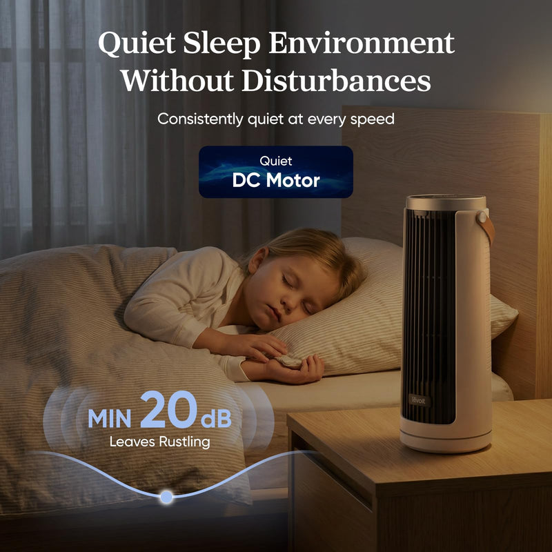 Levoit Mini Tower Fan LTF-F132-WCA, White
