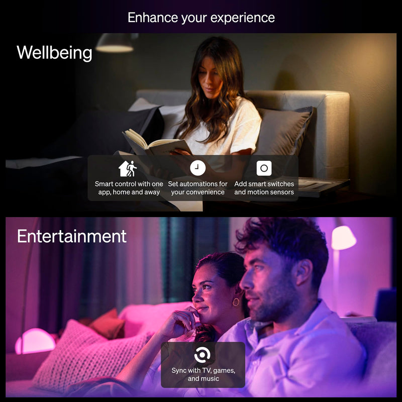 Philips Hue Essential Starter Kit 608983, Bridge & 4 Bulbs