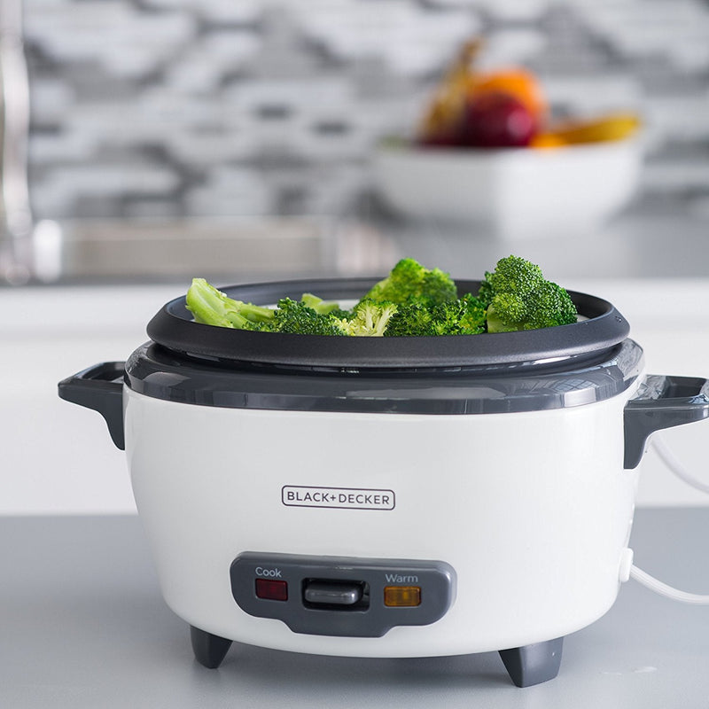 BLACK+DECKER - RC506C - Rice Cooker and Food Steamer | 6 Cups Cooked