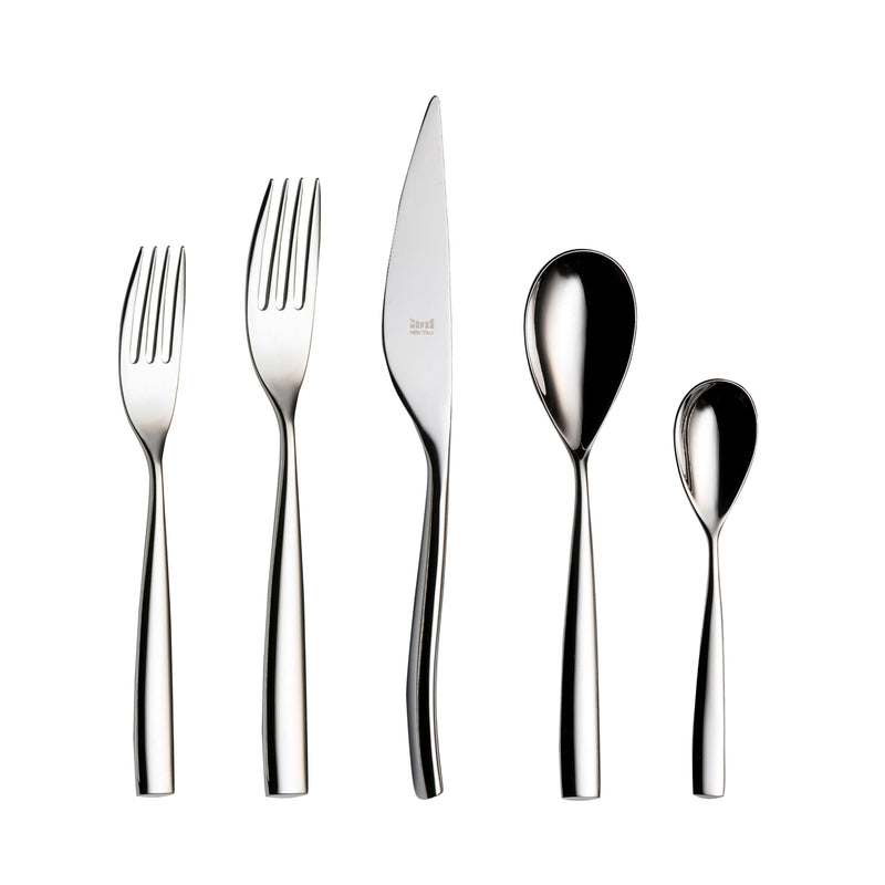 Mepra – Arte Mirror – 5-Piece Flatware Set