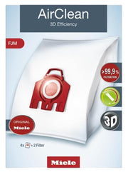 Miele AirClean 3D Efficiency FJM Dust Bags, 4 Bags and 2 Filters