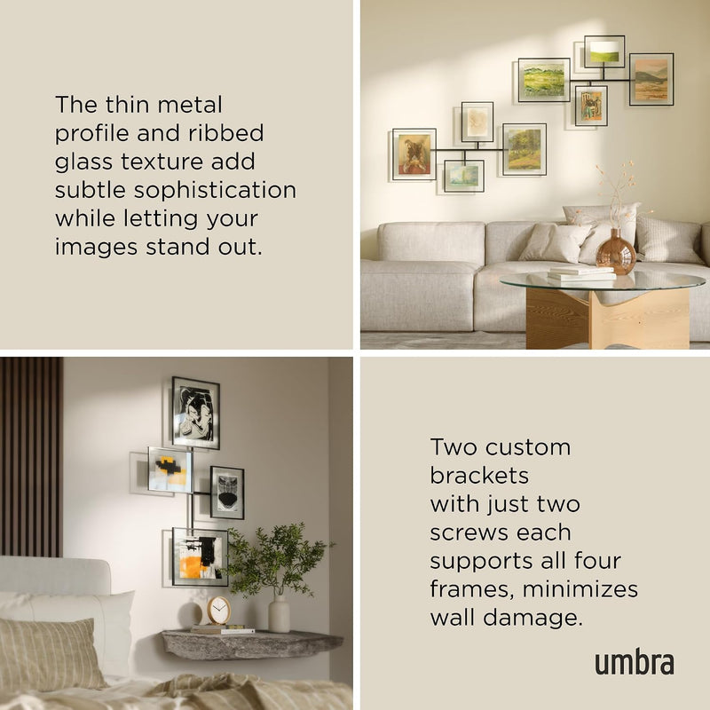 UMBRA - Flute Wall Picture Frames, Set of 4