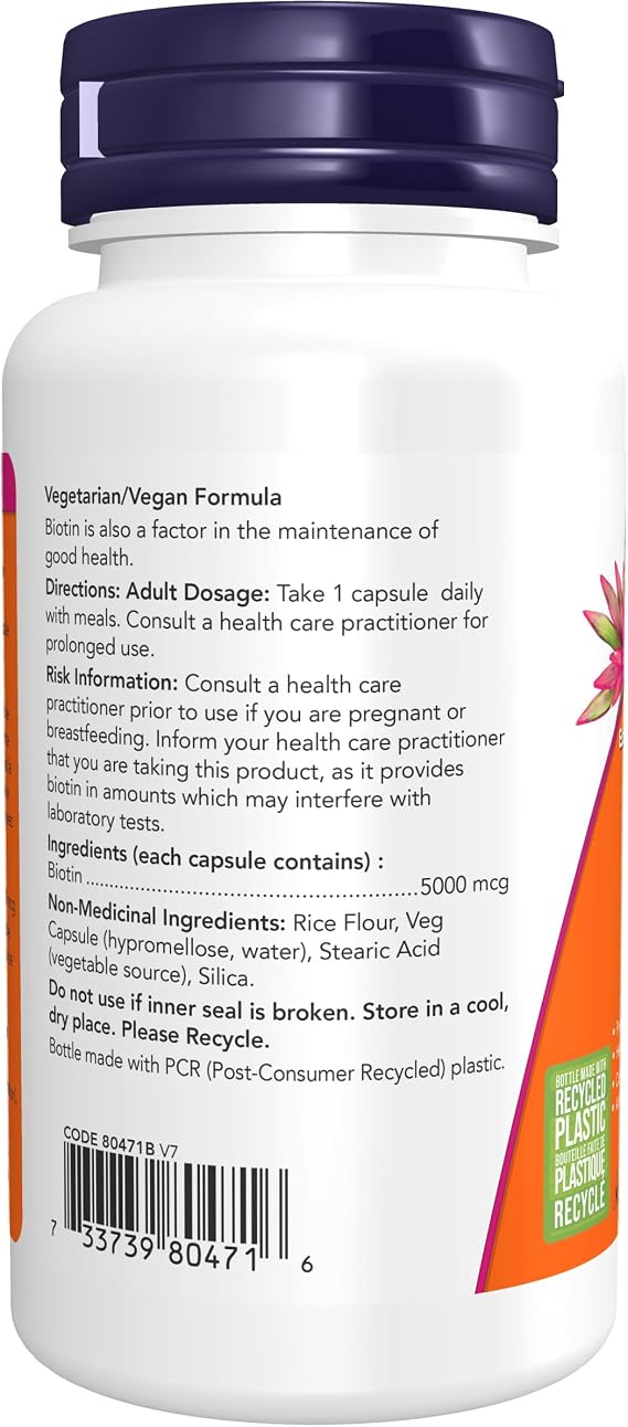 Now - Vitamin B Biotin 5000MCG 60VCAP