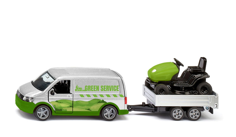 Siku - Vw T6 With Lawn Tractor (1:50)