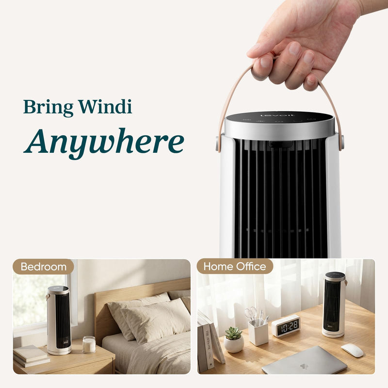 Levoit Mini Tower Fan LTF-F132-WCA, White