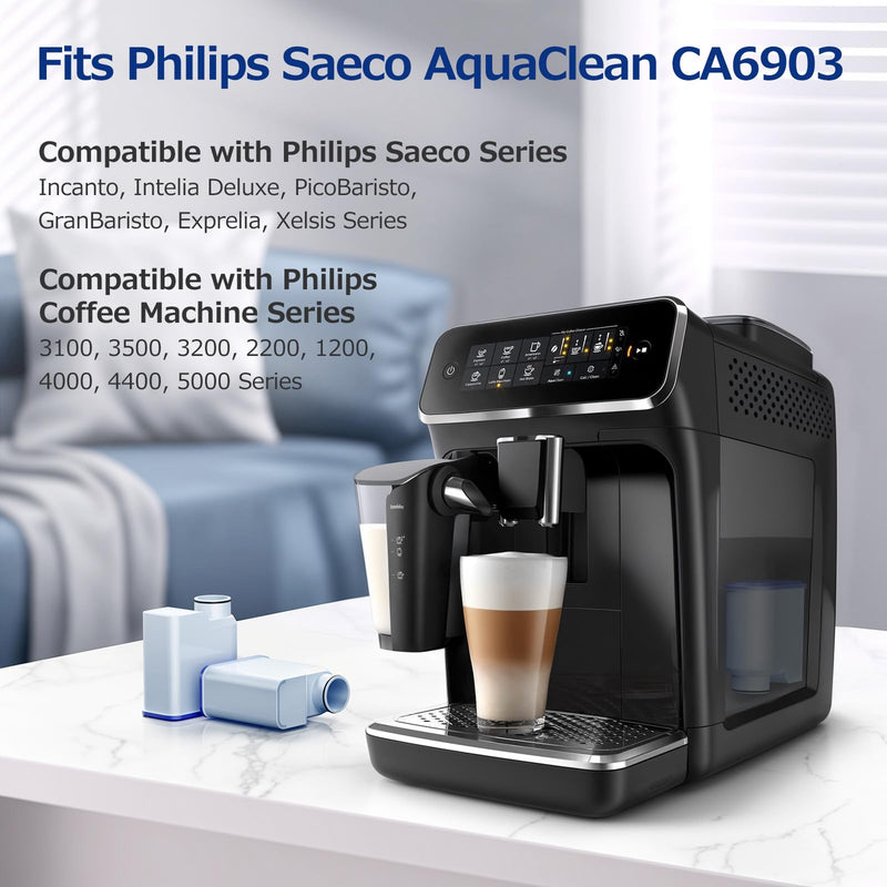 CANAVY Water Filters Compatible with Philips AquaClean, 4 Pack