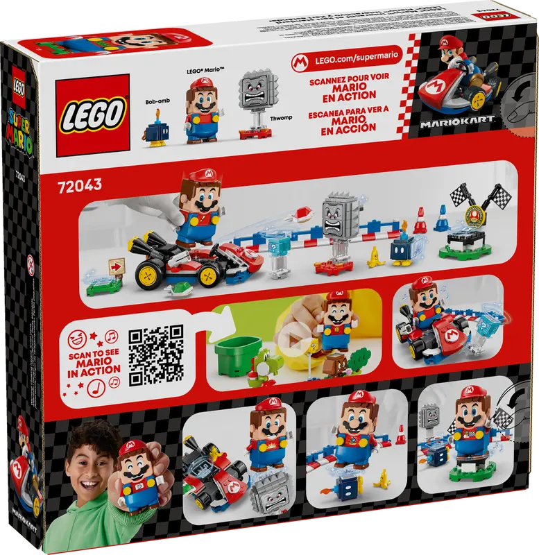 LEGO - 72043 - SUPER MARIO - Mario Kart - Playset - 278pcs