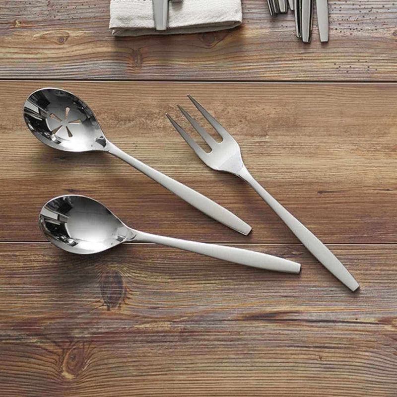 Nambé Aidan 3-Piece Hostess Set in a display setting; other items shown are sold separately.