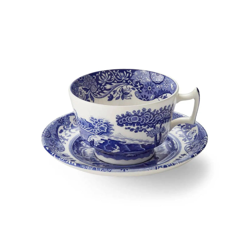Spode - Blue Italian - Tea Cup & Saucer (Bundle)