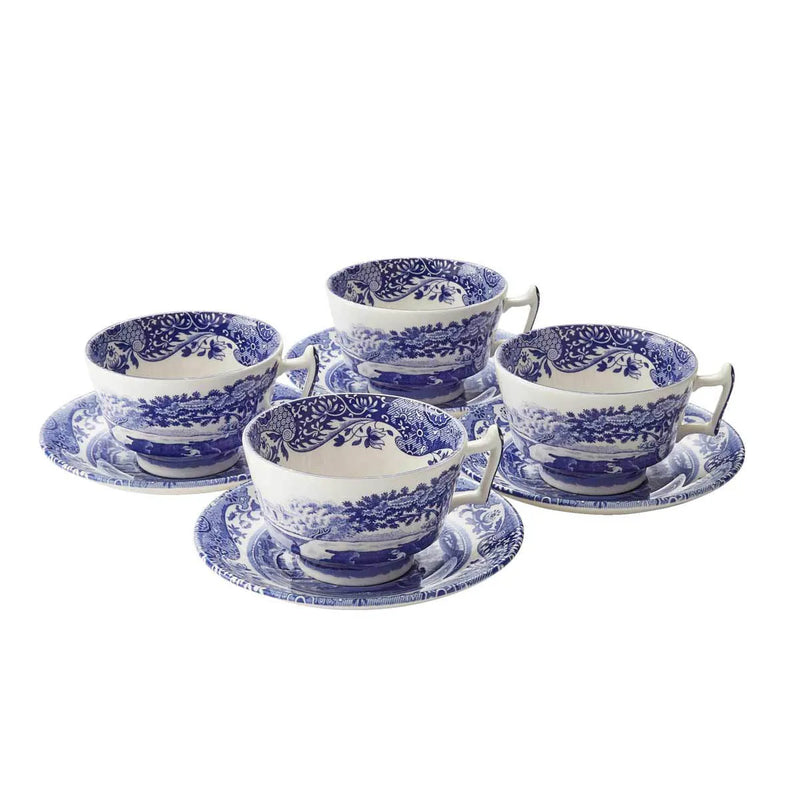 Spode - Blue Italian - Tea Cup & Saucer (Bundle)