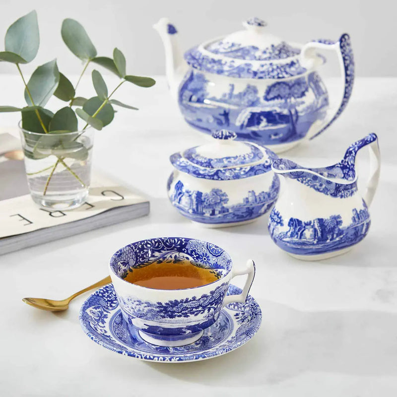 Spode - Blue Italian - Tea Cup & Saucer (Bundle)