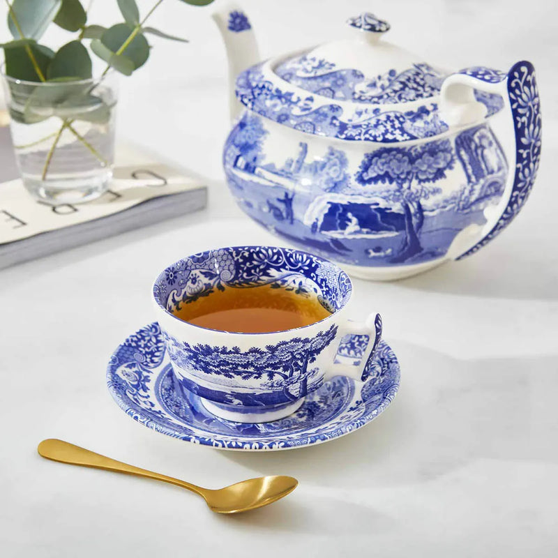 Spode - Blue Italian - Tea Cup & Saucer (Bundle)