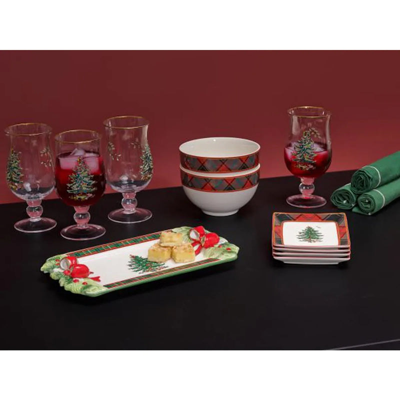 Spode - Christmas Tree Tartan - ANNUAL DESSERT TRAY 12" 2026