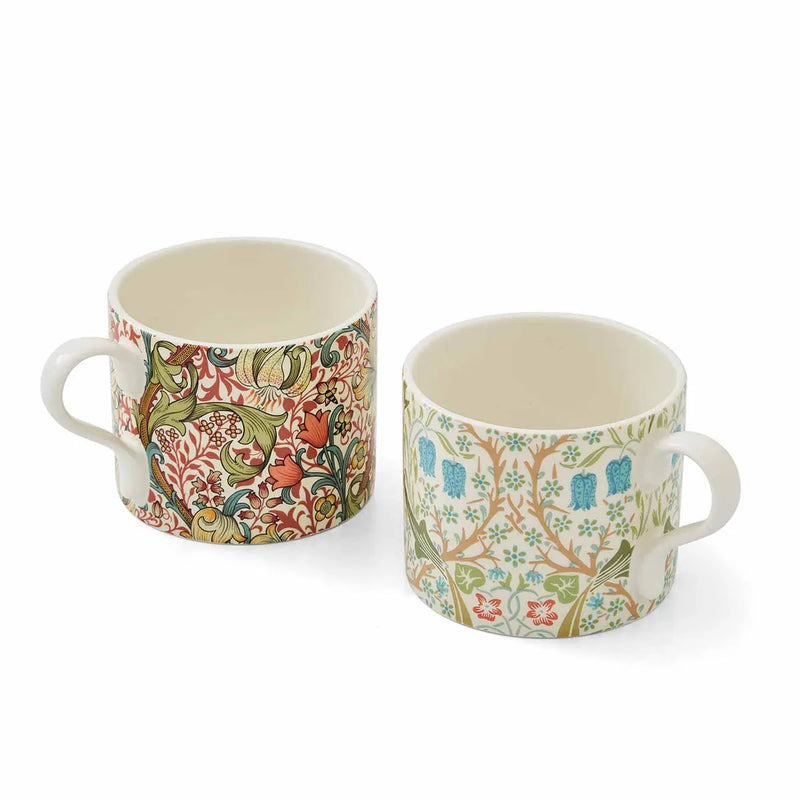 William Morris & Co - Mugs S/2 Blackthrn & Gldn Lily - 12 oz