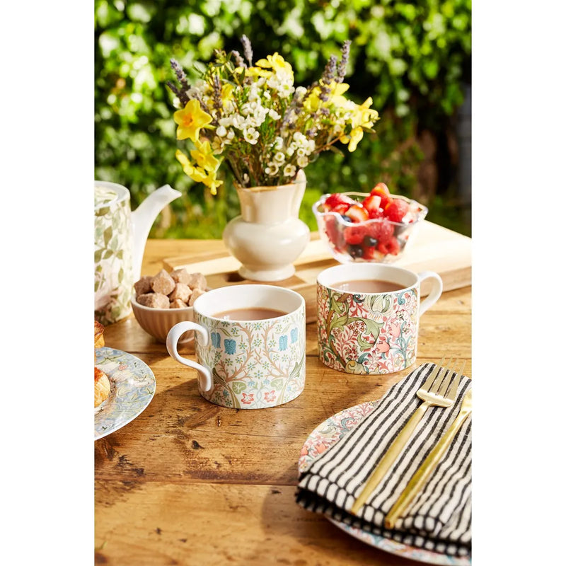 William Morris & Co - Mugs S/2 Blackthrn & Gldn Lily - 12 oz