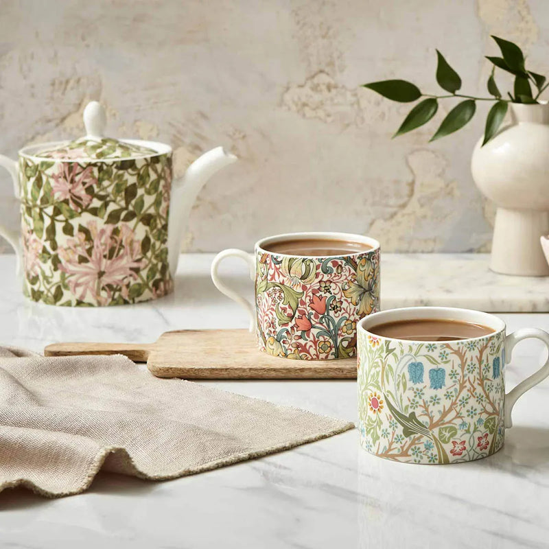 William Morris & Co - Mugs S/2 Blackthrn & Gldn Lily - 12 oz