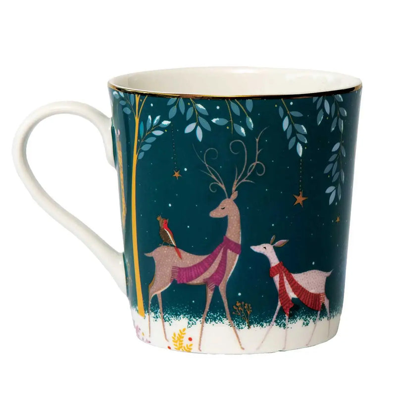 Sara Miller - Woodland - Mug 12Oz. Deer & Robin