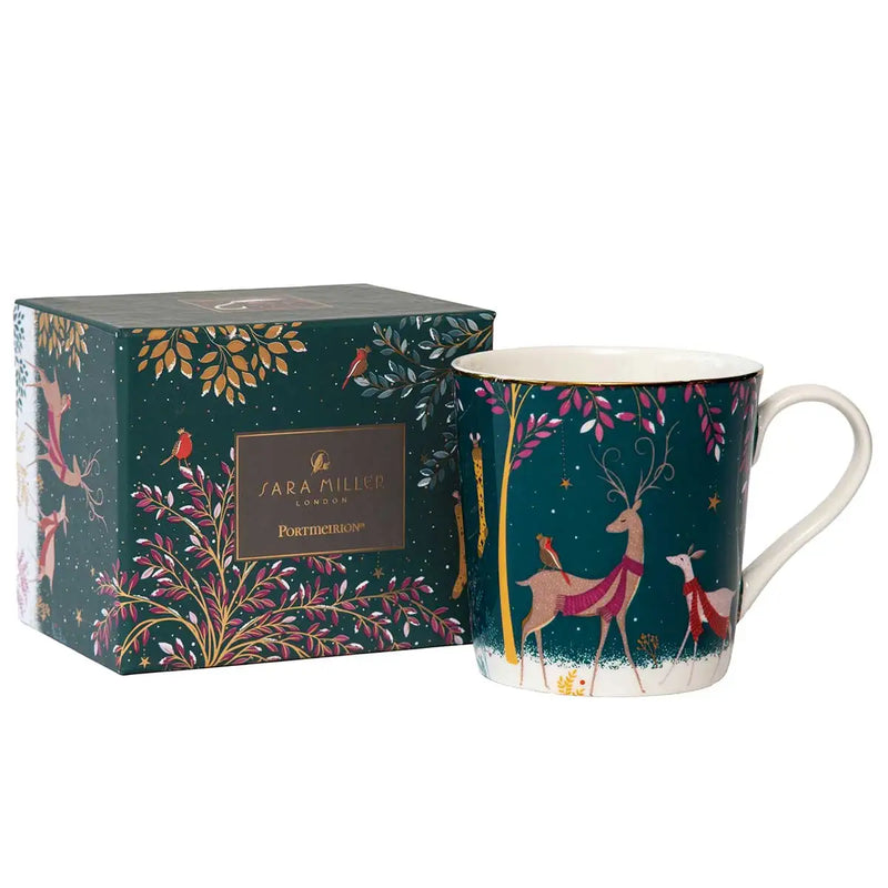 Sara Miller - Woodland - Mug 12Oz. Deer & Robin