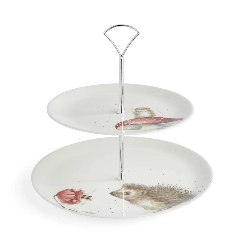 Royal Worcester - Wrendale Designs - PRÉSENTOIR À GÂTEAUX 2 NIVEAUX