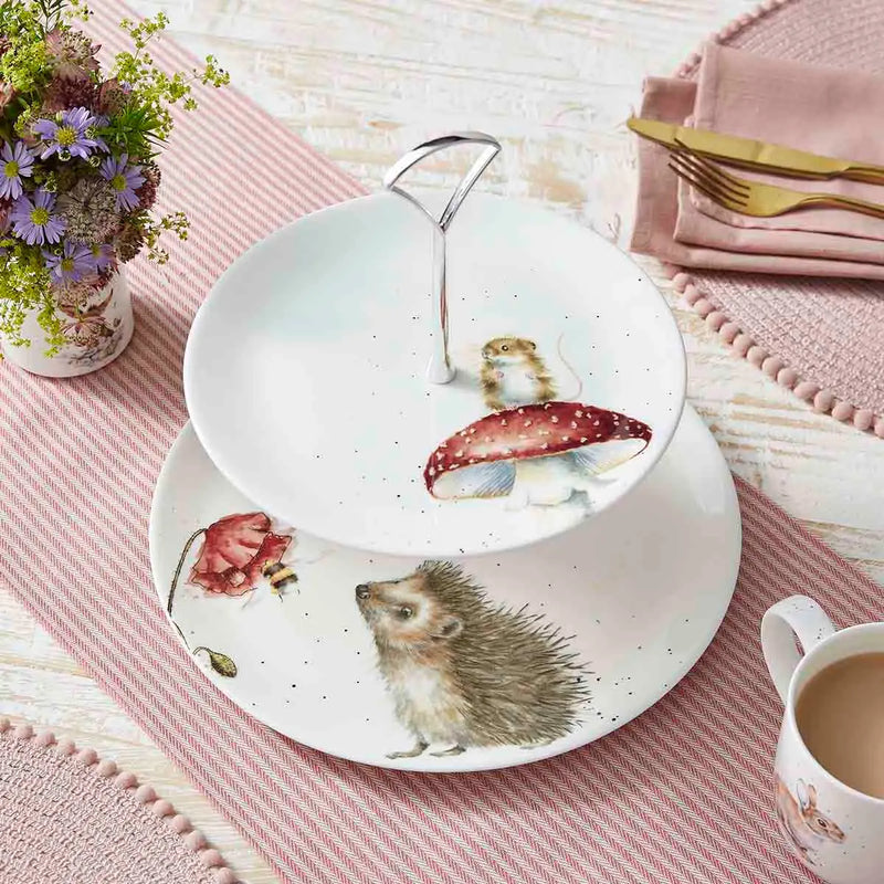 Royal Worcester - Wrendale Designs - PRÉSENTOIR À GÂTEAUX 2 NIVEAUX
