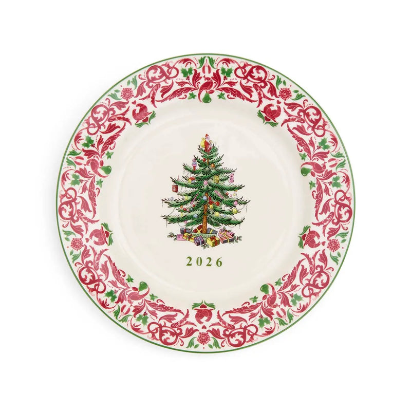 Spode - Christmas Tree Tartan - ANNUAL COLLECTOR PLATE 8" 2026
