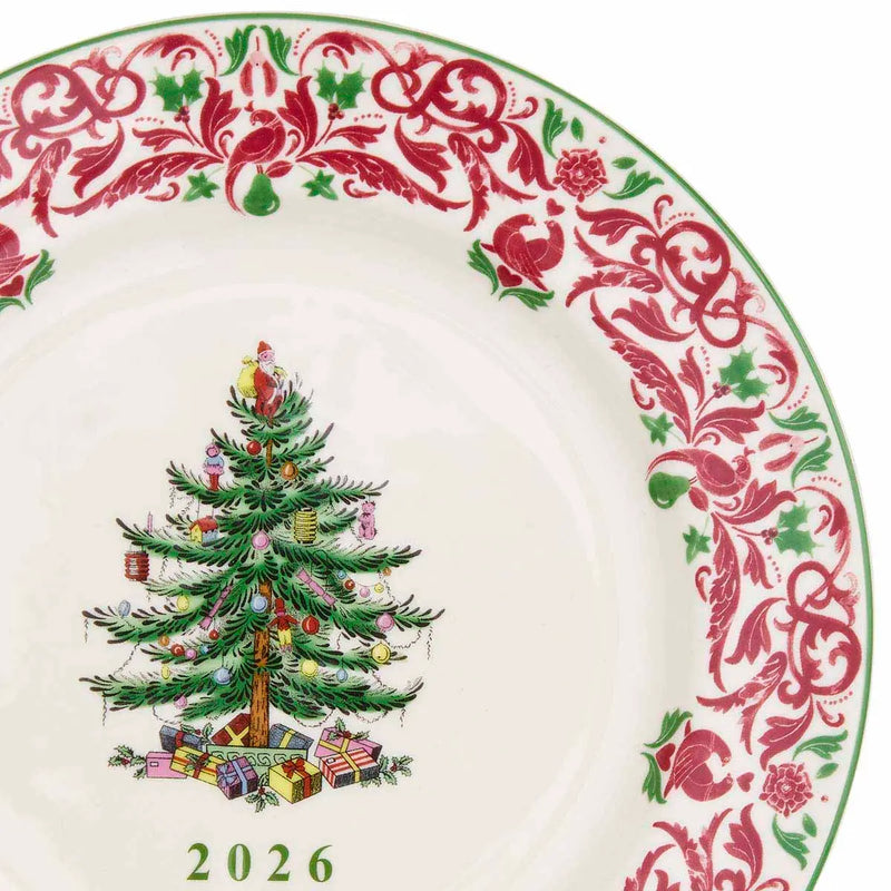 Spode - Christmas Tree Tartan - ANNUAL COLLECTOR PLATE 8" 2026