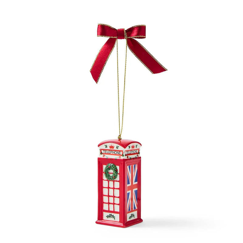 Spode - Christmas Tree - British Phone Box Ornament