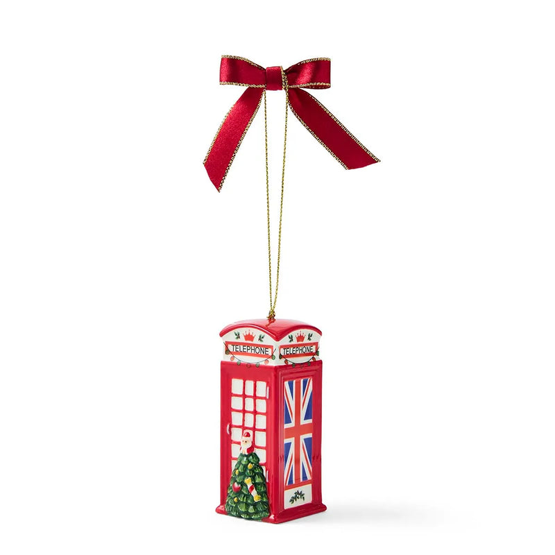 Spode - Christmas Tree - British Phone Box Ornament