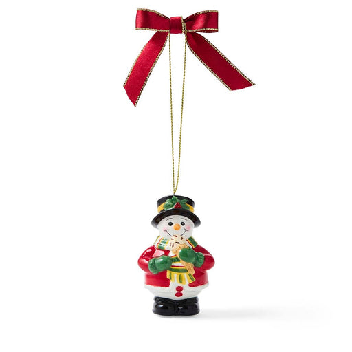 Spode Christmas Tree snowman with ice cream ornament